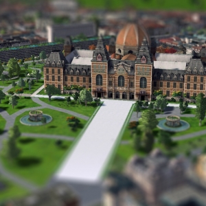 The Palesterg University in tilt shift !