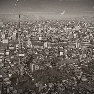 old japanese city in 1958s.