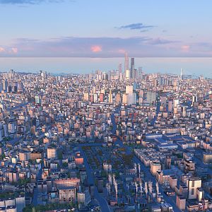 Aerial photograph of Haichuan metropolitan area