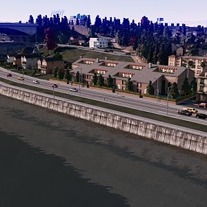 New seaside dike.