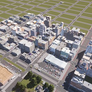 Cities-Skylines-Blackpine city High density extension