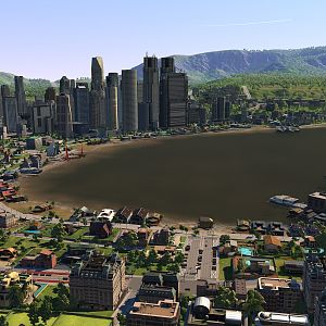 A random vanilla city I built recently (used only base game contents)